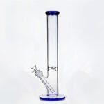 15 inch Tall 5mm thick Straight glass water pipes