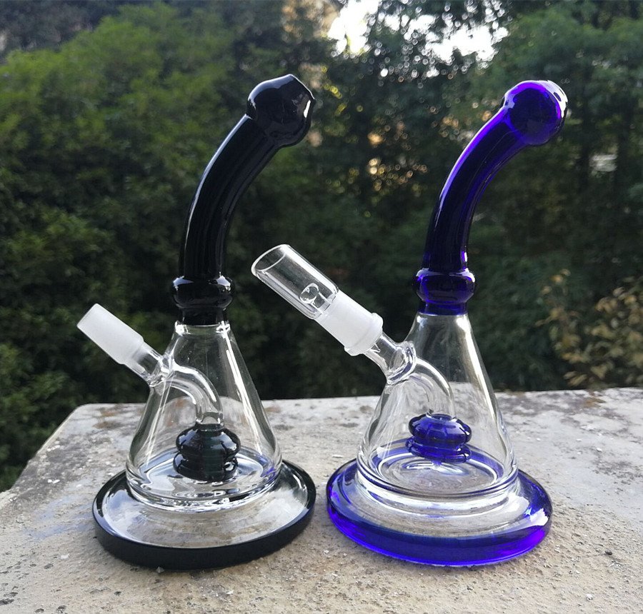 QQ图片20221018155207 Glass bongs water pipes black blue - Image 1