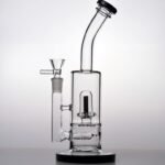 Black glass bongs water pipes honeycomb perc