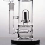 Black glass bongs water pipes honeycomb perc - Image 2