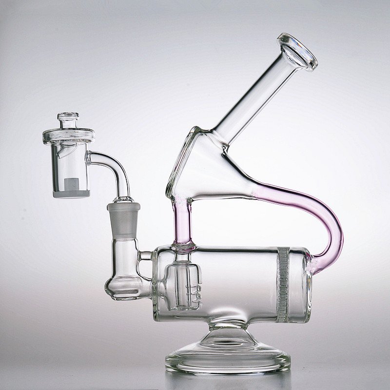 DSC_0003_副本 Recycler bongs glass water pipes with quartz banger - Image 1