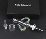 Glass smoke pipe Titanium nail set Joint 14mm - Image 3
