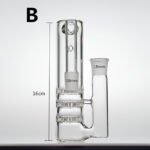 Bong ash catcher glass water pipes honeycomb perc - Image 4