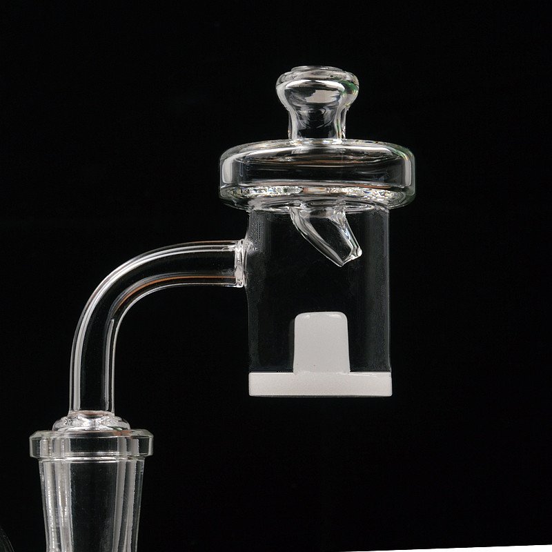 DSC_0041_副本 Quartz Banger carb cap white base for bong glass pipes - Image 1